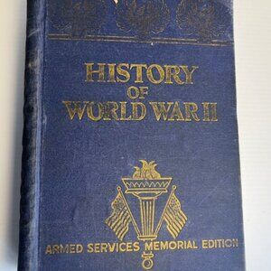 History of World War II Armed Services Memorial Edition, Hardcover 1945 ~ 966 p